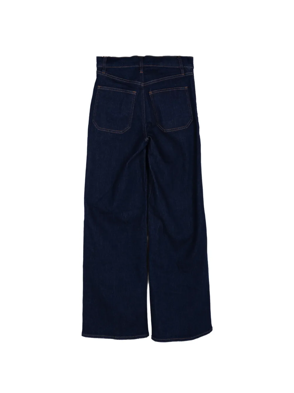 FRAME Le Slim Palazzo jeans met zak met pintuck-detail Blauw