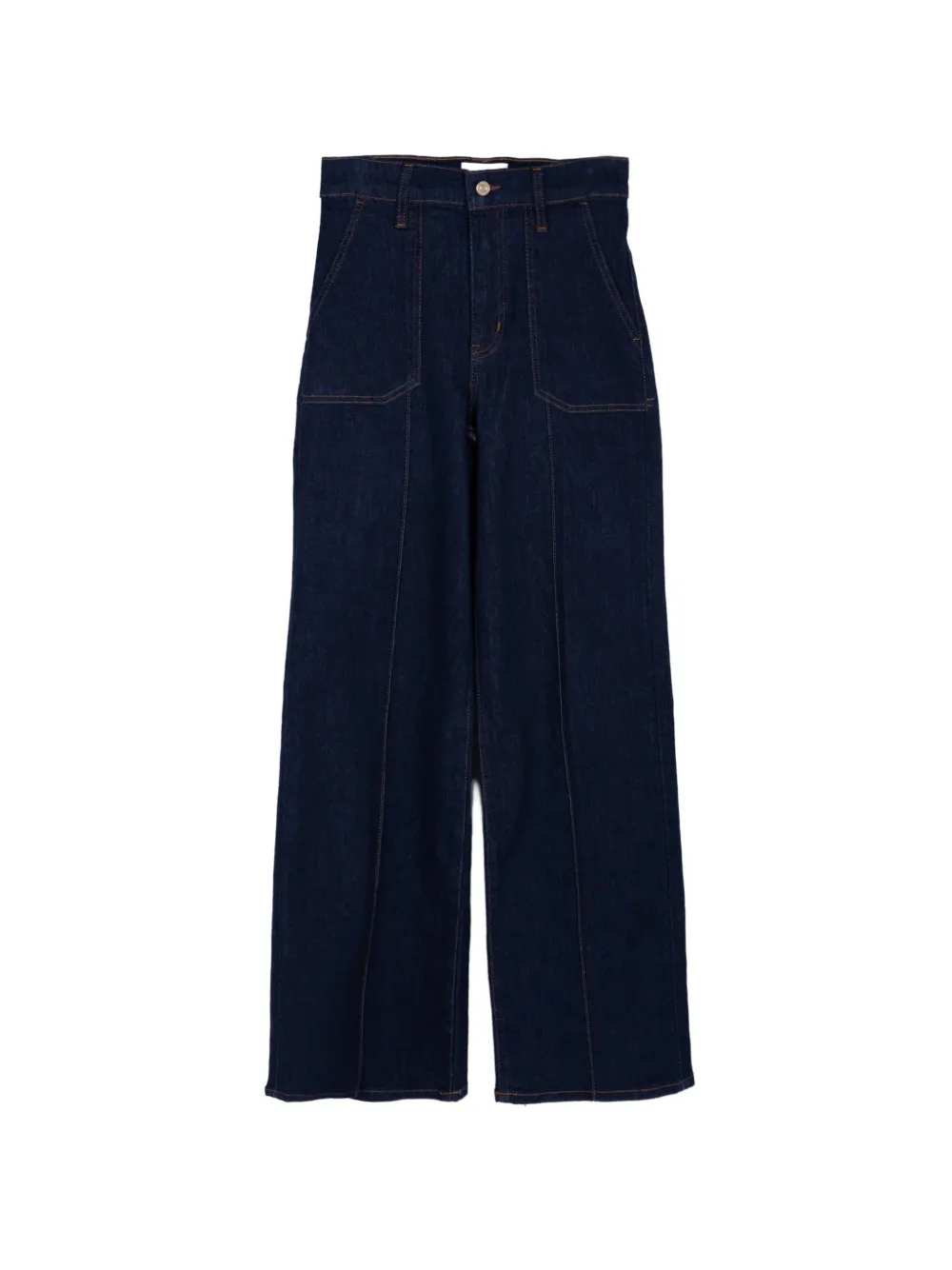 FRAME Le Slim Palazzo pintuck-pocket jeans - Blu