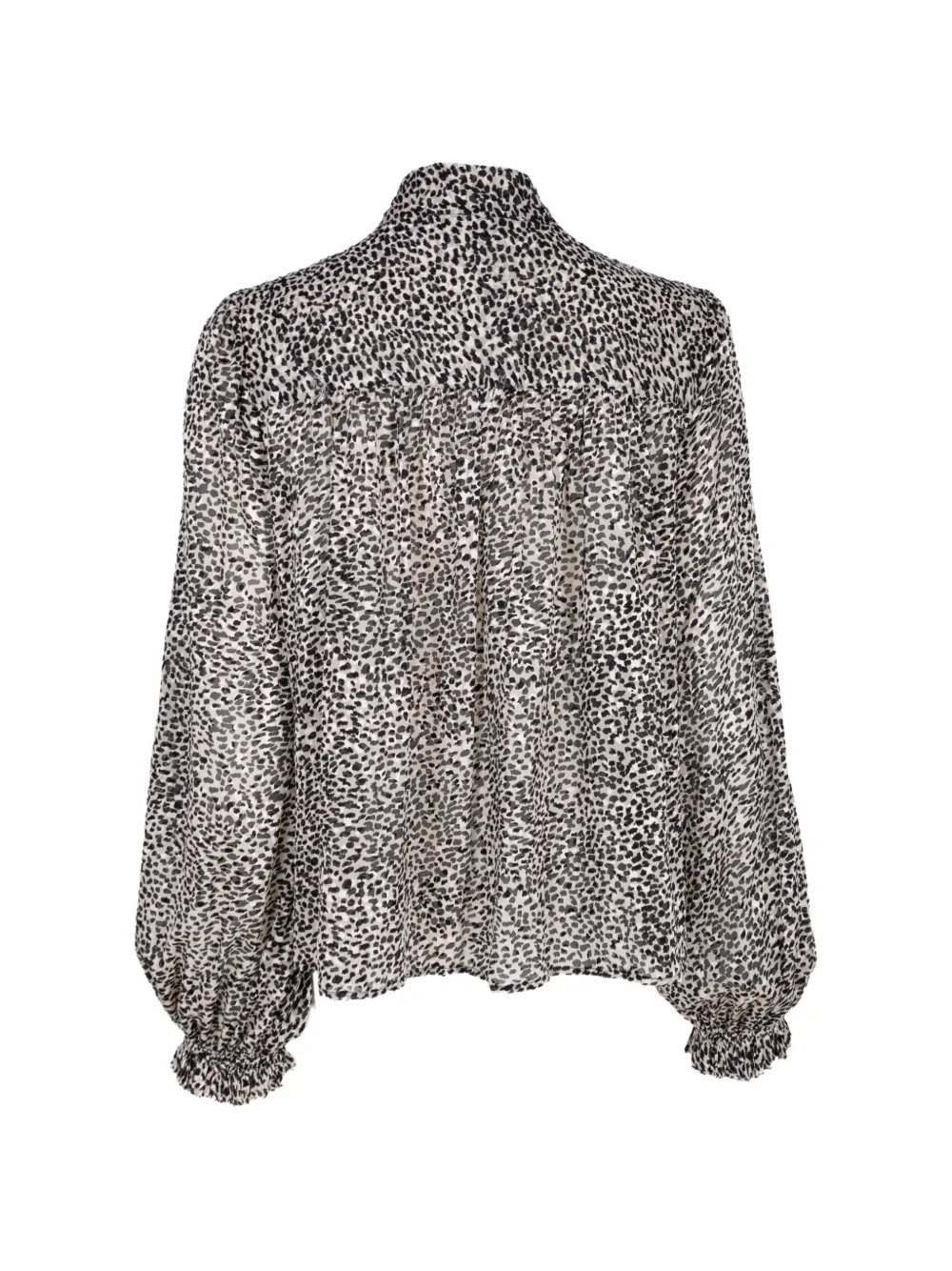 Sea Charlize blouse met strik en ruches Beige