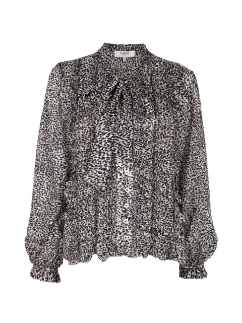 Sea Charlize ruffled bow-tie blouse