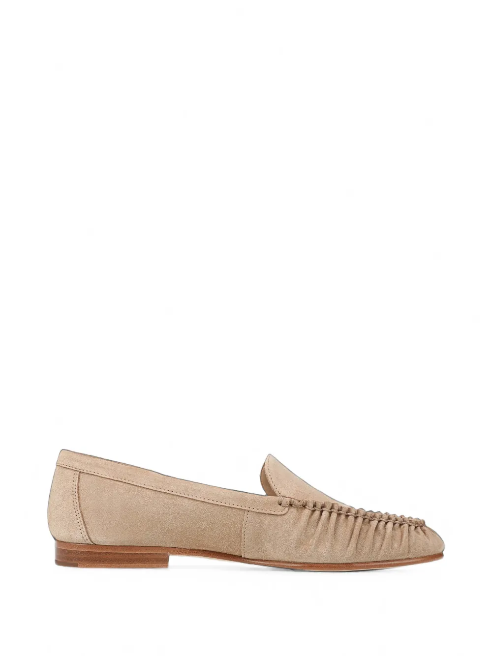Veronica Beard Prilla ruched suede loafers - Toni neutri
