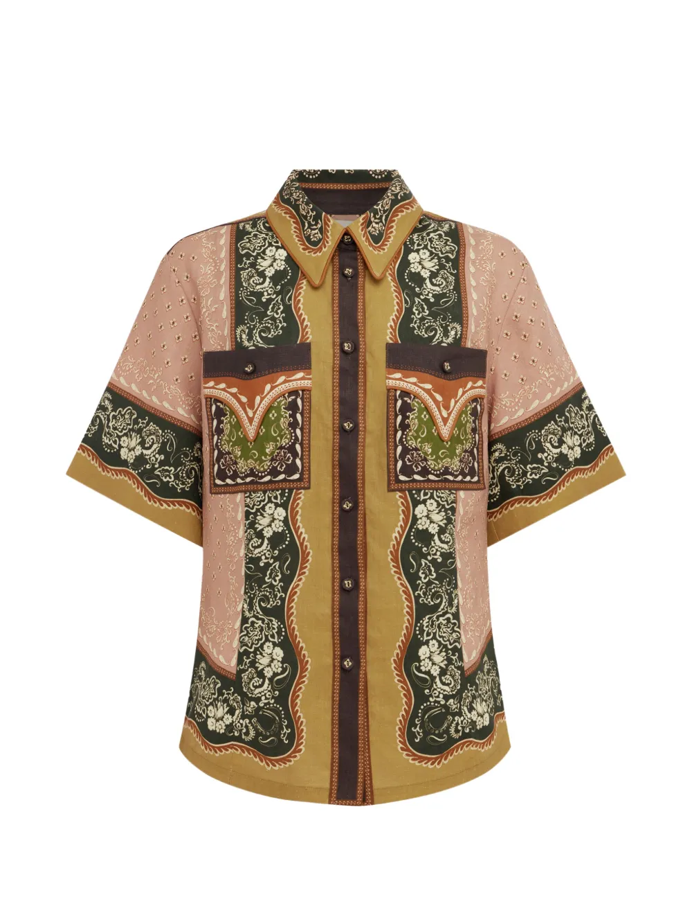 ALEMAIS Darcey paisley-print shirt