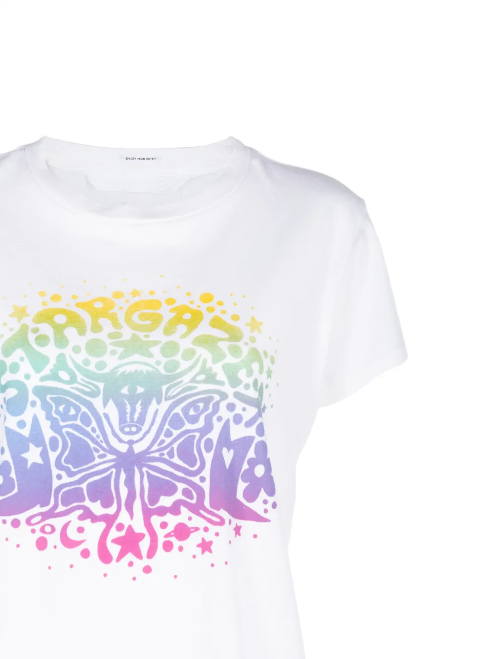 MOTHER T-shirt met print Wit
