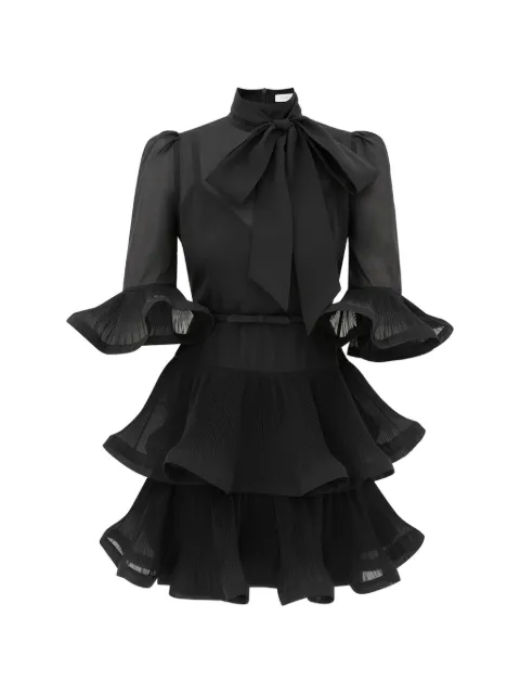 ZIMMERMANN pleated tiered dress