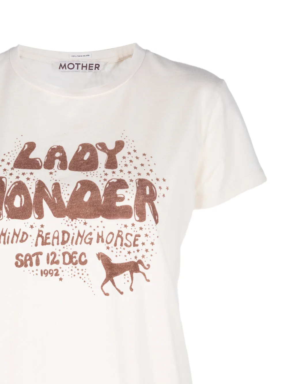 MOTHER T-shirt met print Beige