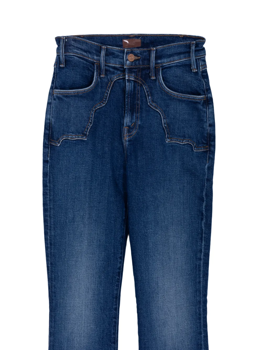 MOTHER Buckle Bunny Hustler Skimp jeans Blauw