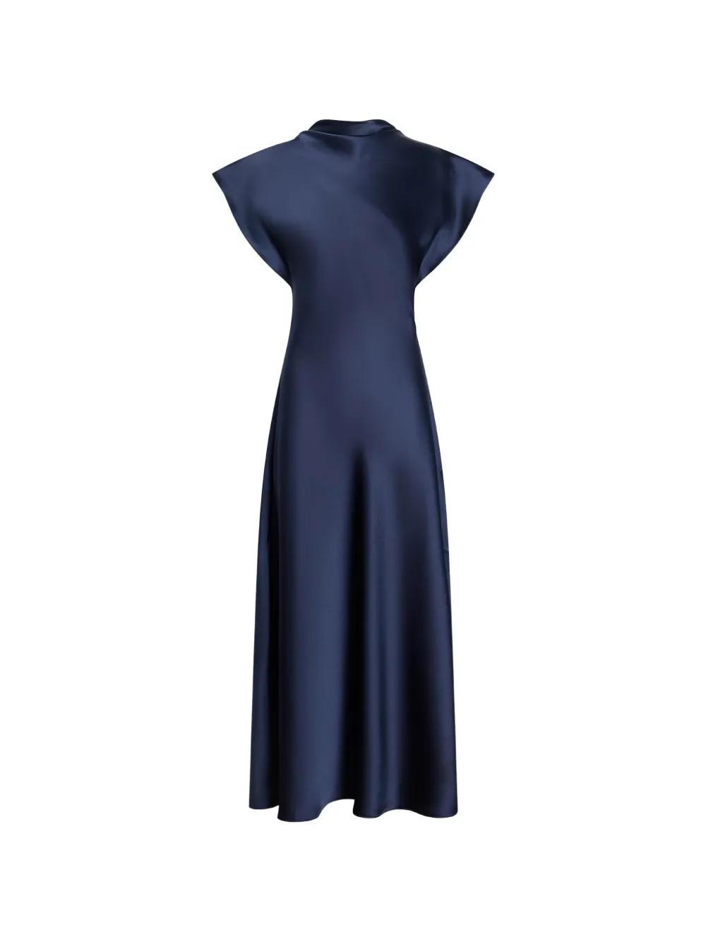 Tanya Taylor Adrien draped-neck midi dress · 0