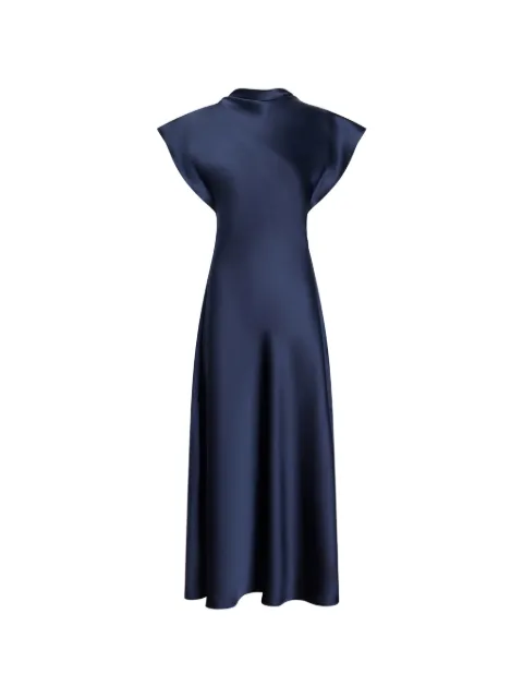 Tanya Taylor Adrien draped-neck midi dress
