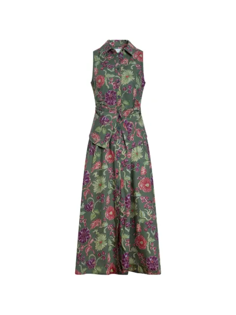 Tanya Taylor Hannah floral-print sleeveless midi dress