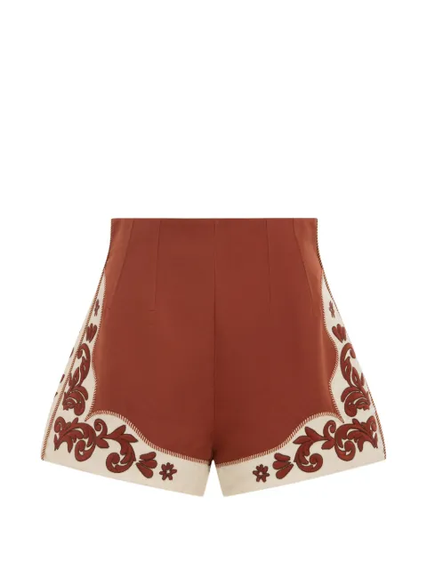 ALEMAIS Duke embroidered mini shorts