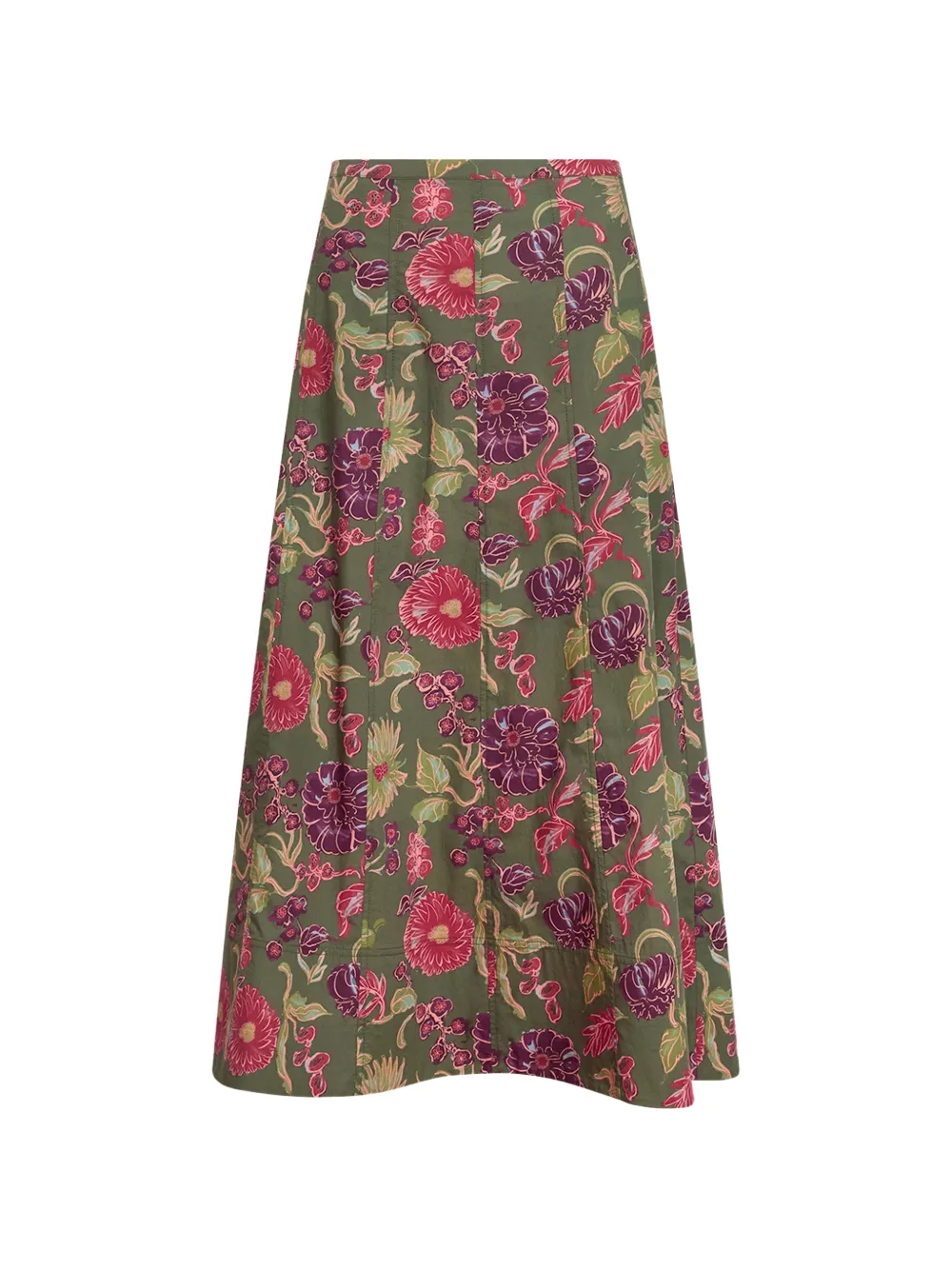 Tanya Taylor Tavia floral-print midi skirt