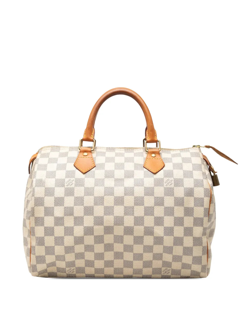 Louis Vuitton Pre-Owned sac boston Speedy 30 en toile Damier Azur (2009) - Blanc