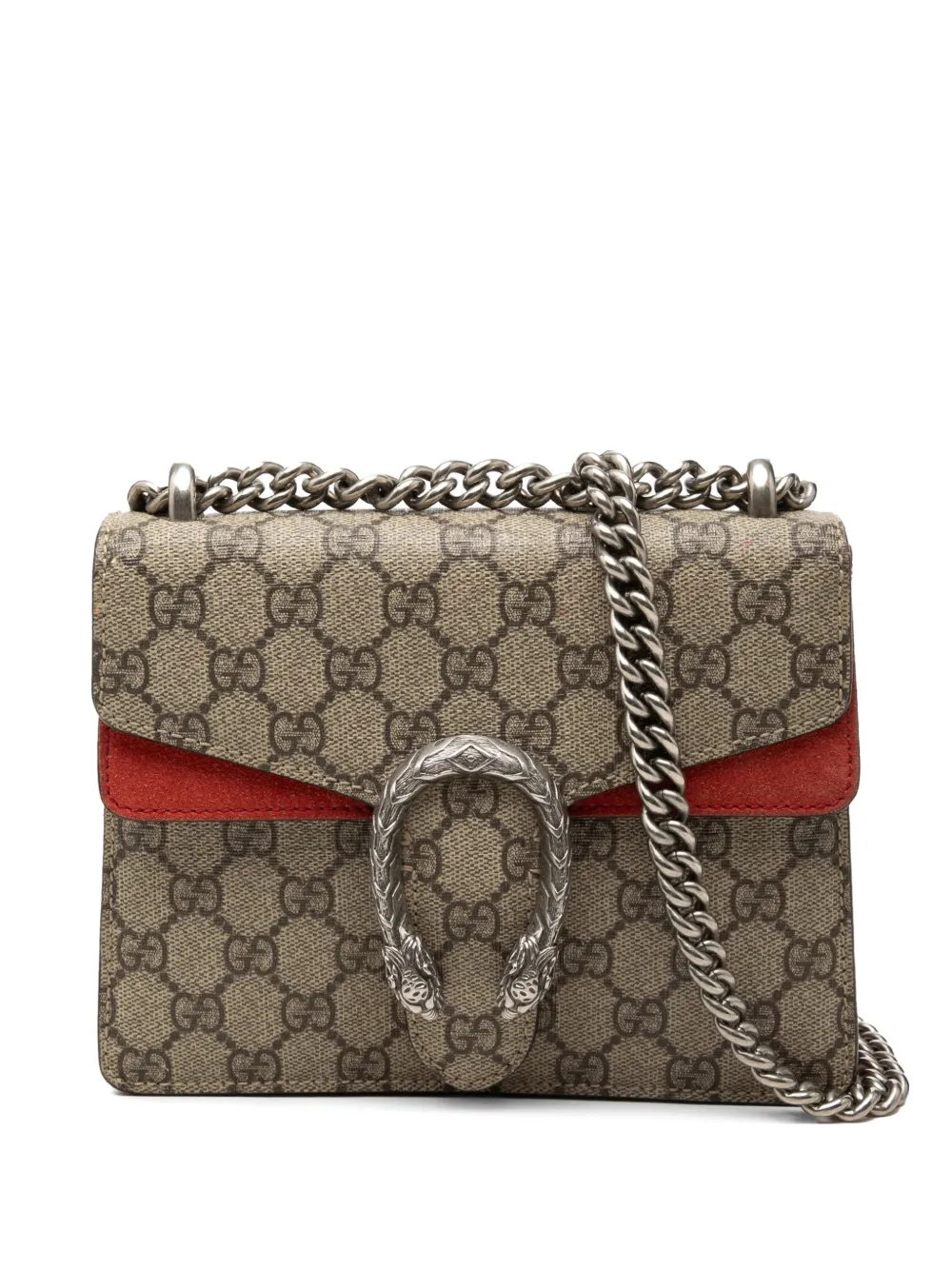 Gucci Pre-Owned 2016-2026 Small GG Supreme Dionysus crossbody bag - Toni neutri
