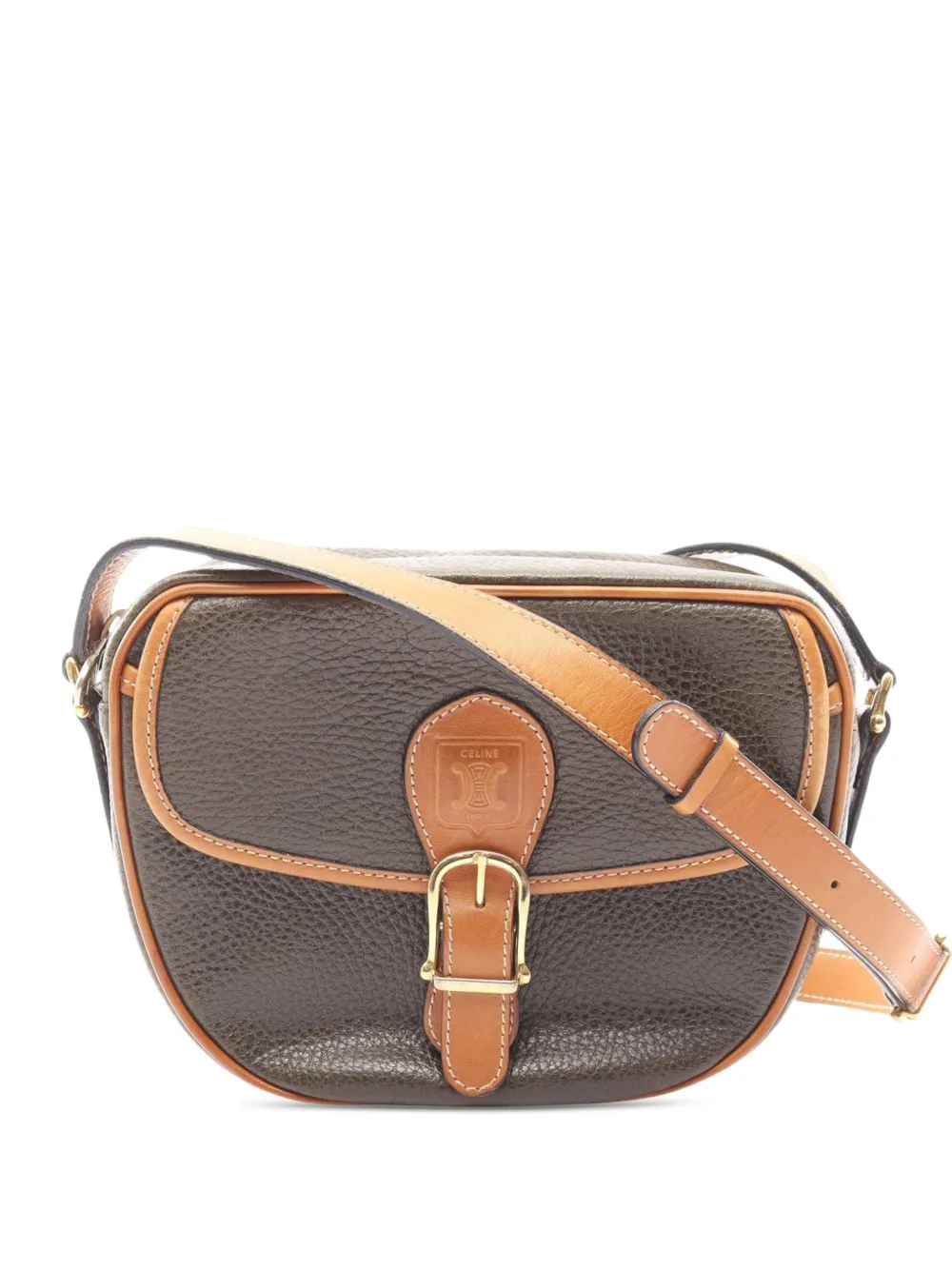 Celine Pre-Owned 2000-2026 Leather crossbody bag - Marrone