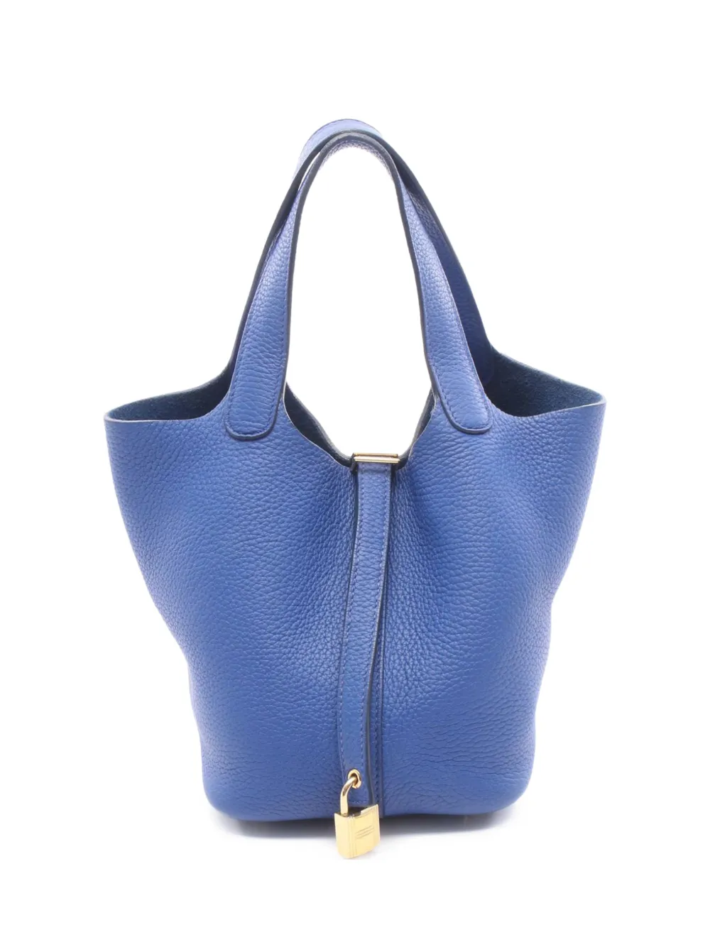 Hermès Pre-Owned Borsa a mano Picotin Lock 18 in pelle Clemence 2022 - Blu