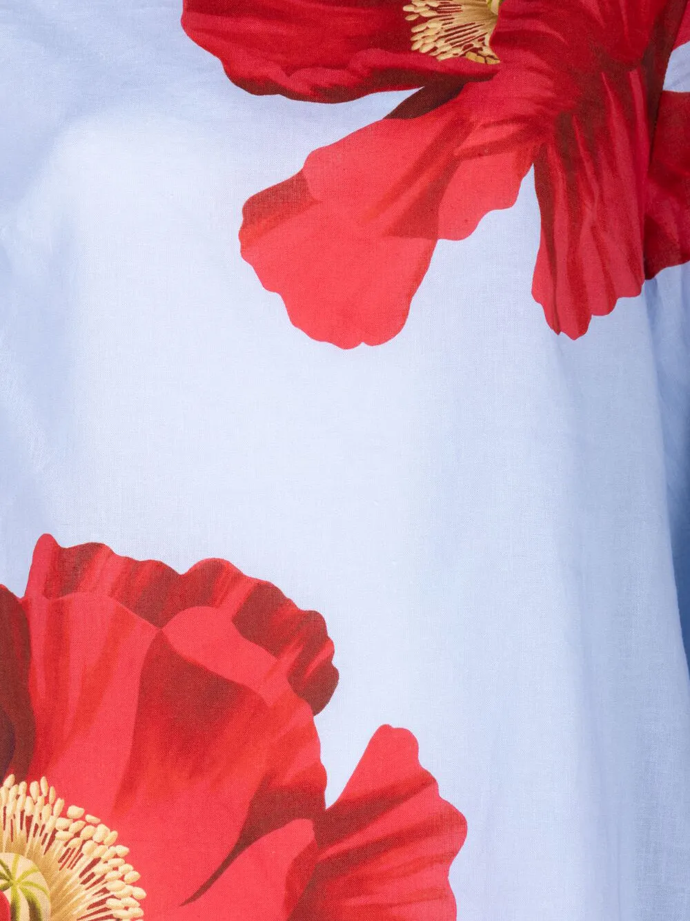 FARM Rio Jurk met franje en open achterkant Blauw
