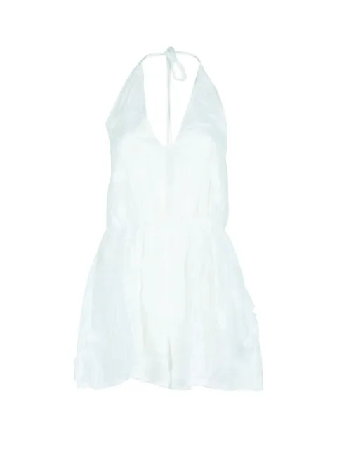 FARM Rio tie-neck cotton romper