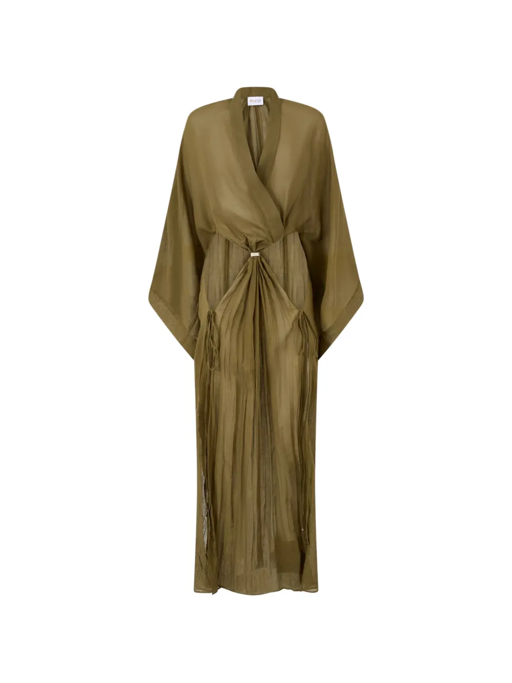 The Attico military green maxi dress - Grün