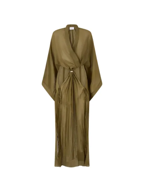 The Attico military green maxi dress