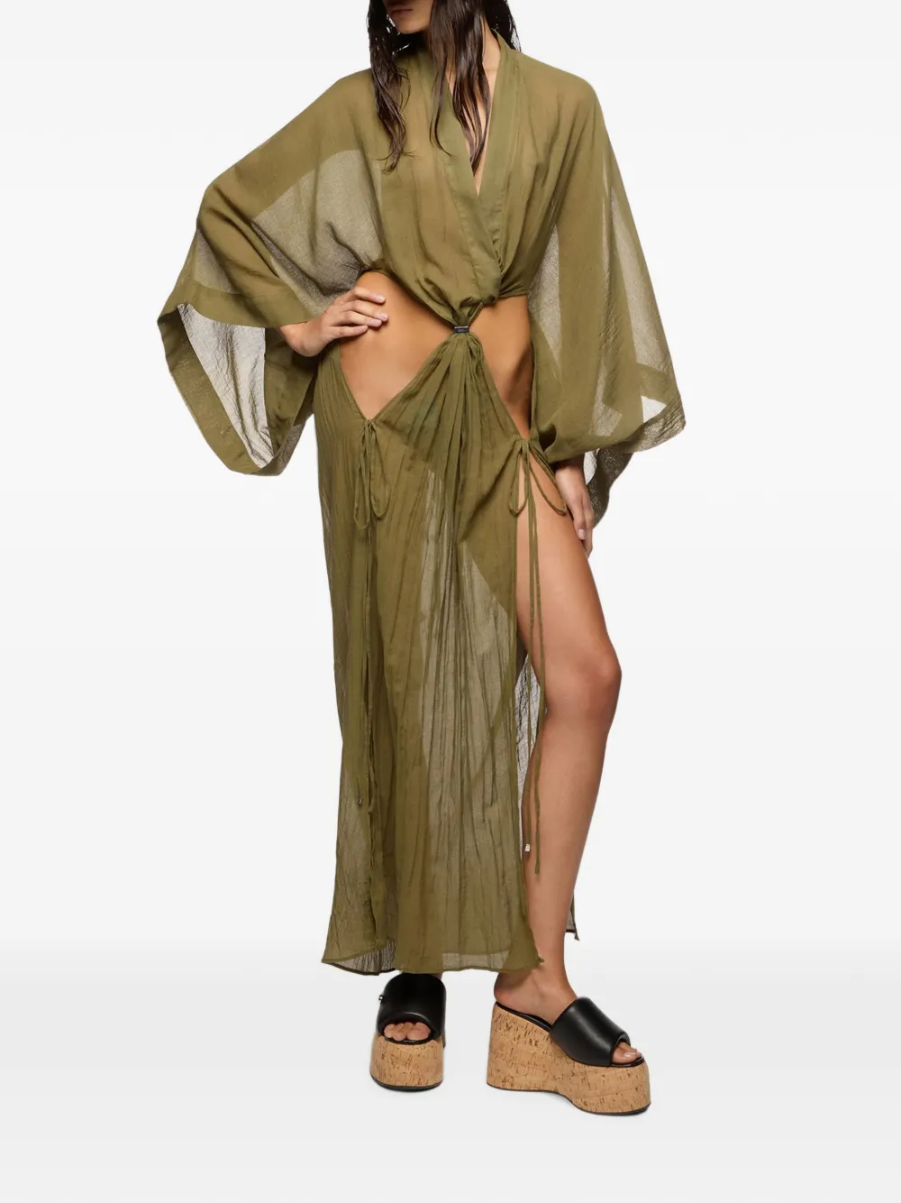 The Attico Maxi-jurk Groen
