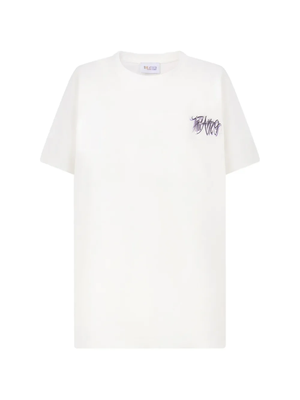 The Attico white and multicolor T-shirt - Weiß