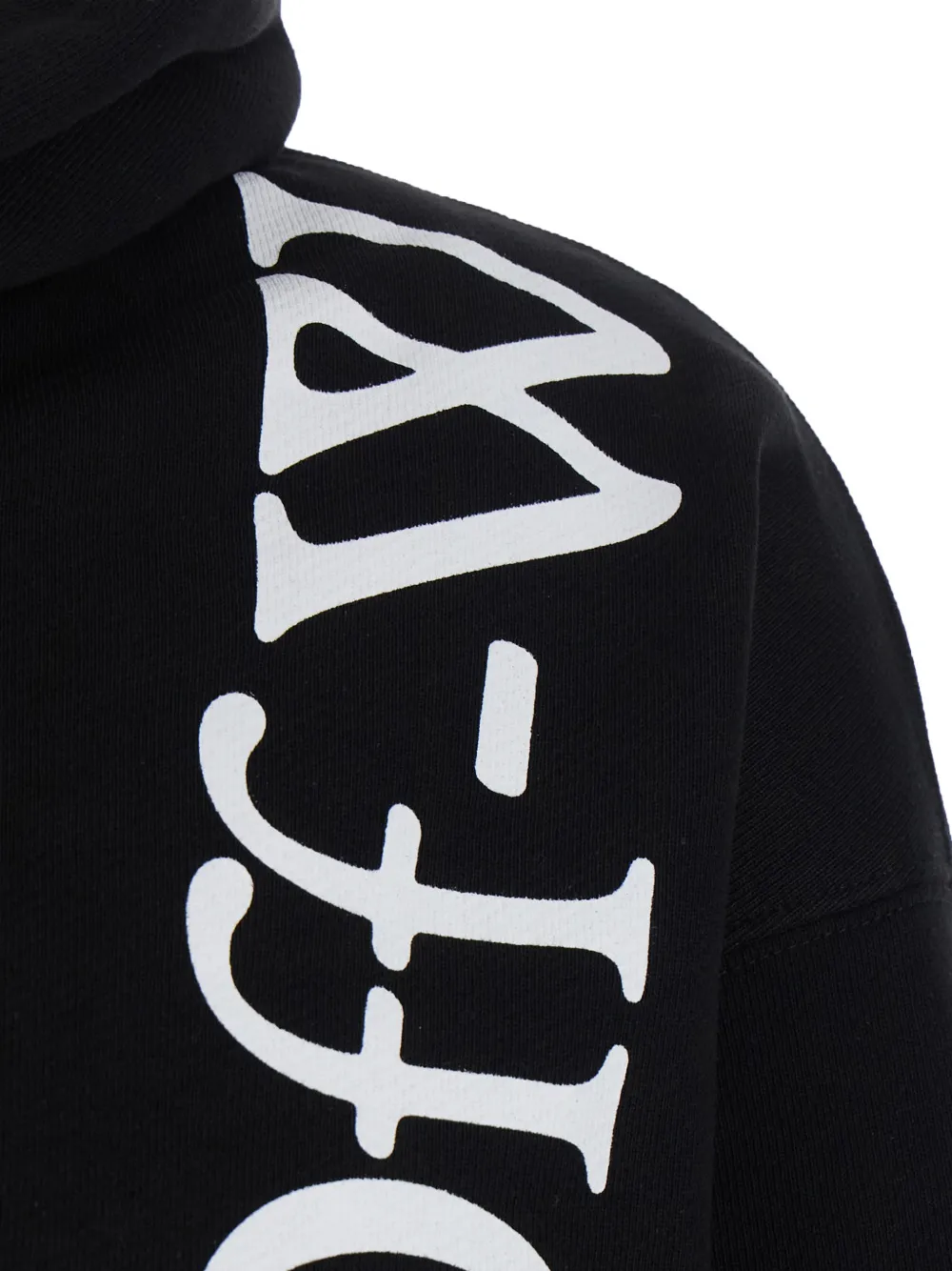 Off-White Hoodie met logoprint Zwart