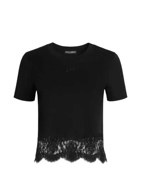Jacquemus lace-trim T-shirt