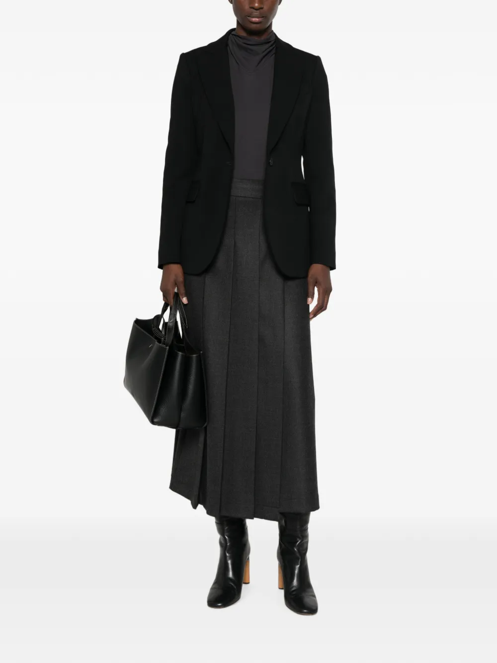 P.A.R.O.S.H. Blazer met enkele rij knopen Zwart