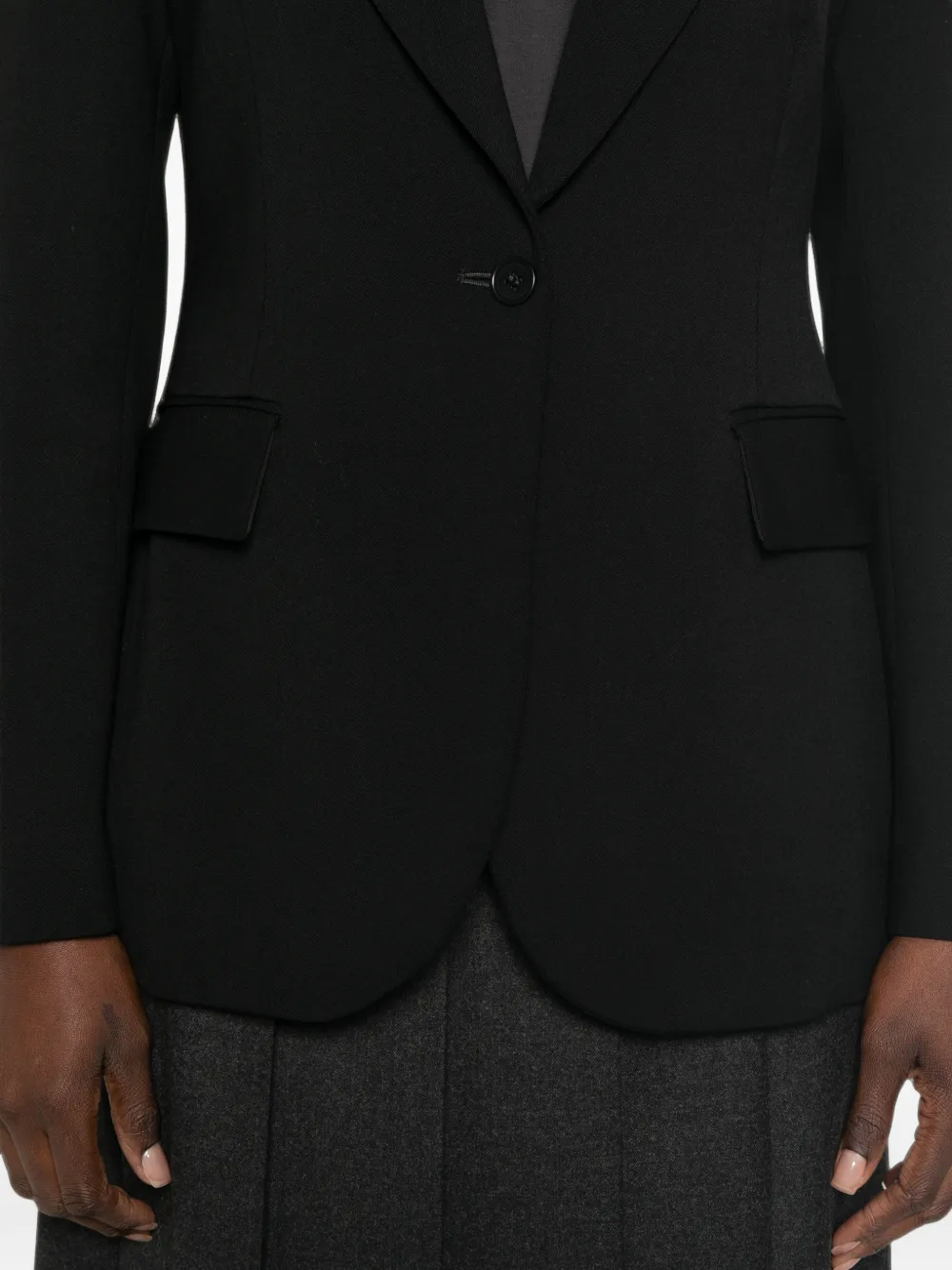 P.A.R.O.S.H. Blazer met enkele rij knopen Zwart