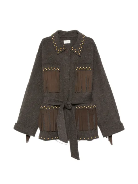 P.A.R.O.S.H. veste cloutée à franges