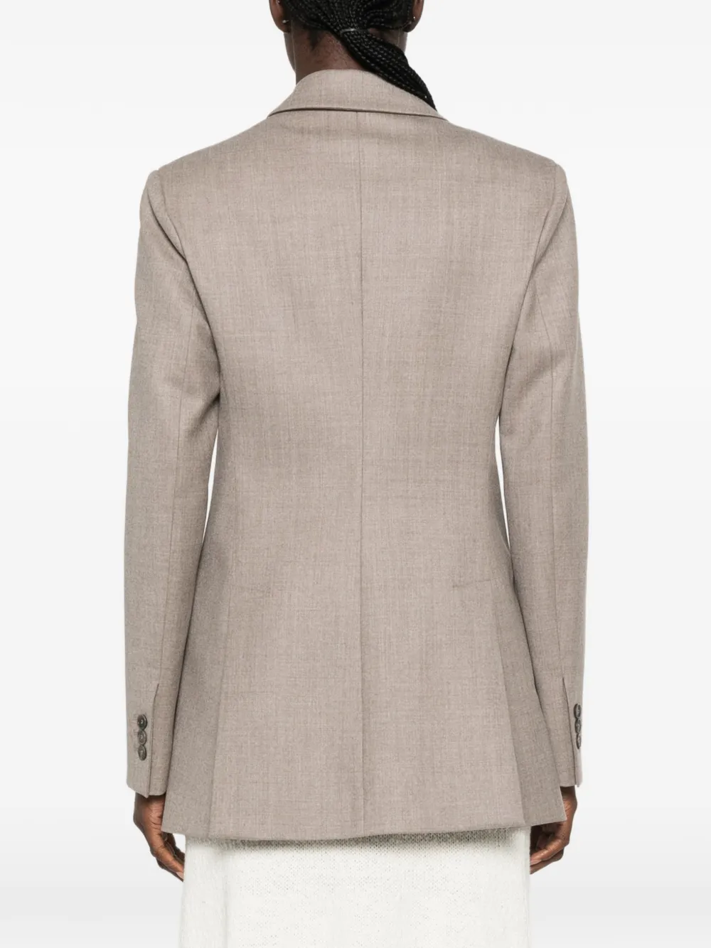 P.A.R.O.S.H. Blazer met puntige revers Beige
