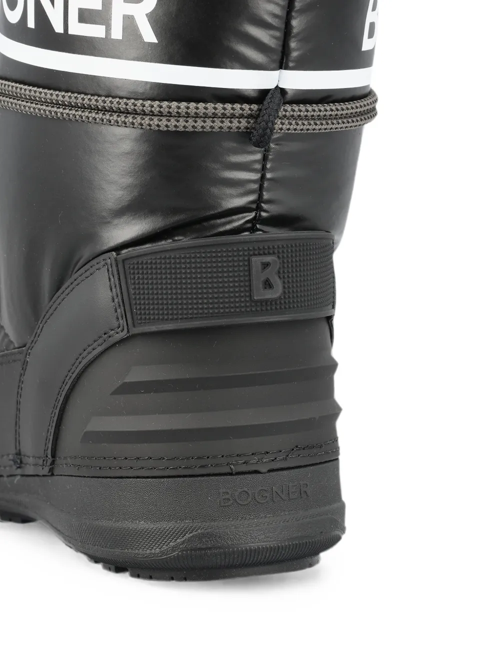 BOGNER logo-print lace-up snow boots Zwart