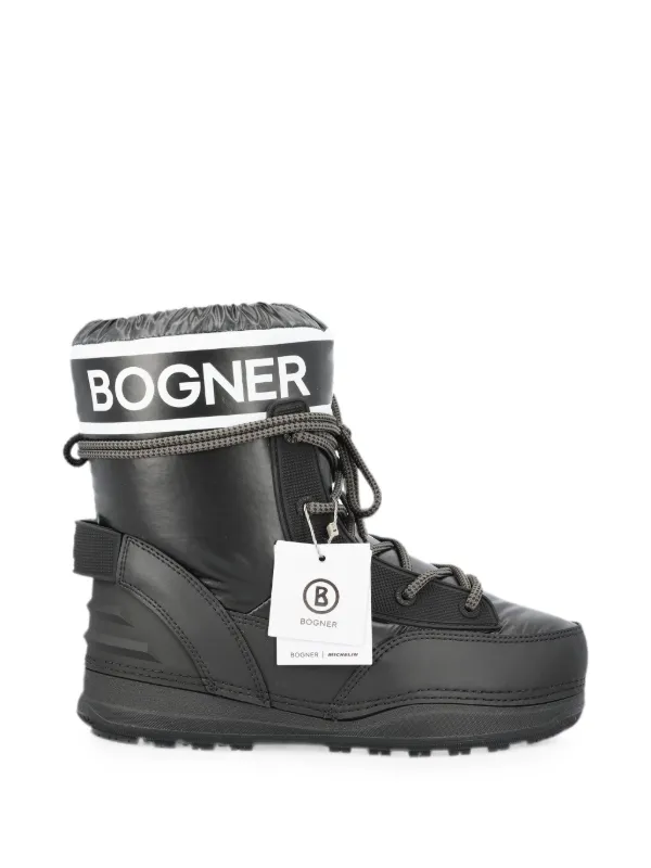 Bogner Logo-print Lace-up Snow Boots in Black