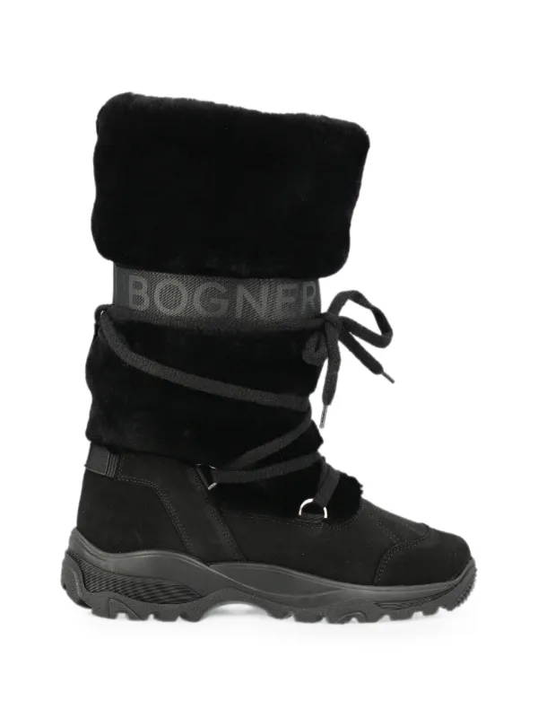 Bogner Lace-up Snow Boots in Black