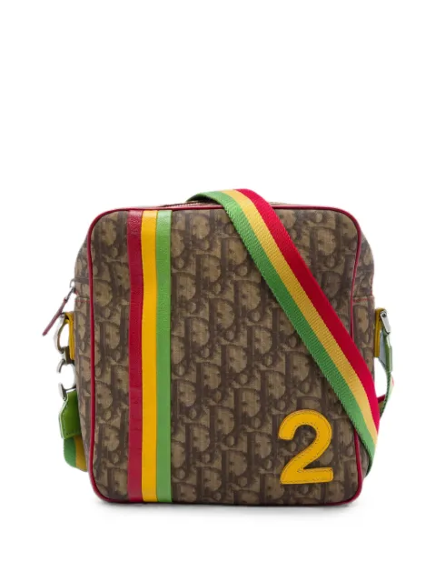 Christian Dior Pre-Owned 2004 Diorissimo Trotter Coated Canvas Rasta crossbody bag
