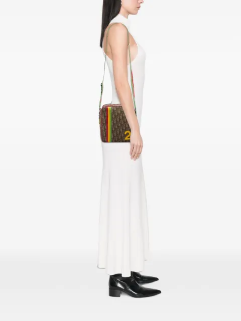 Christian Dior Pre-Owned bandolera Diorissimo Trotter Rasta de lona revestida 2004