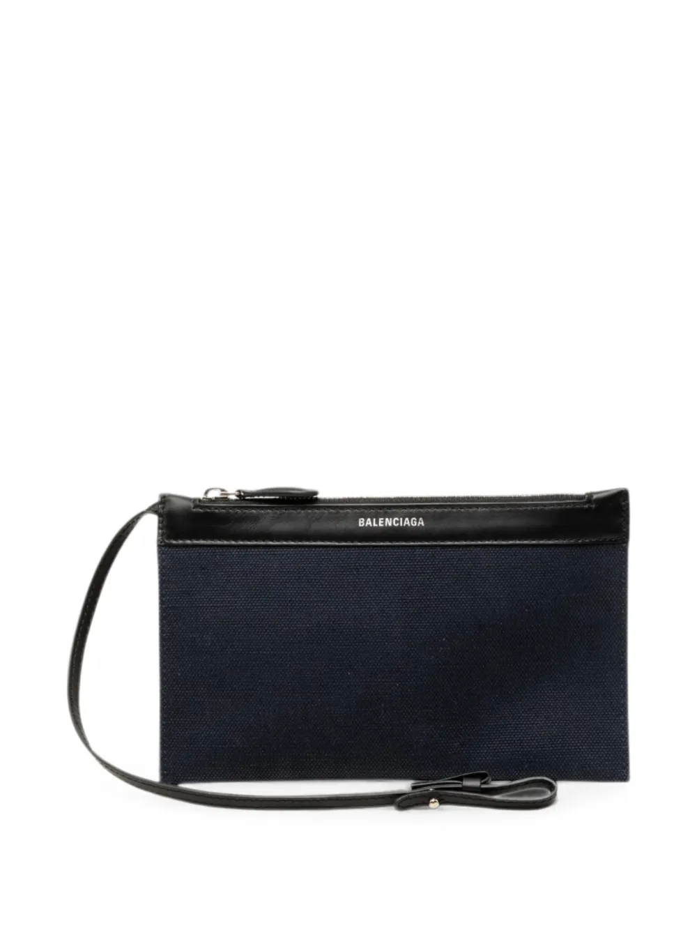 Balenciaga Pre-Owned 2000-2026 Canvas Navy Cabas pouch - Blu