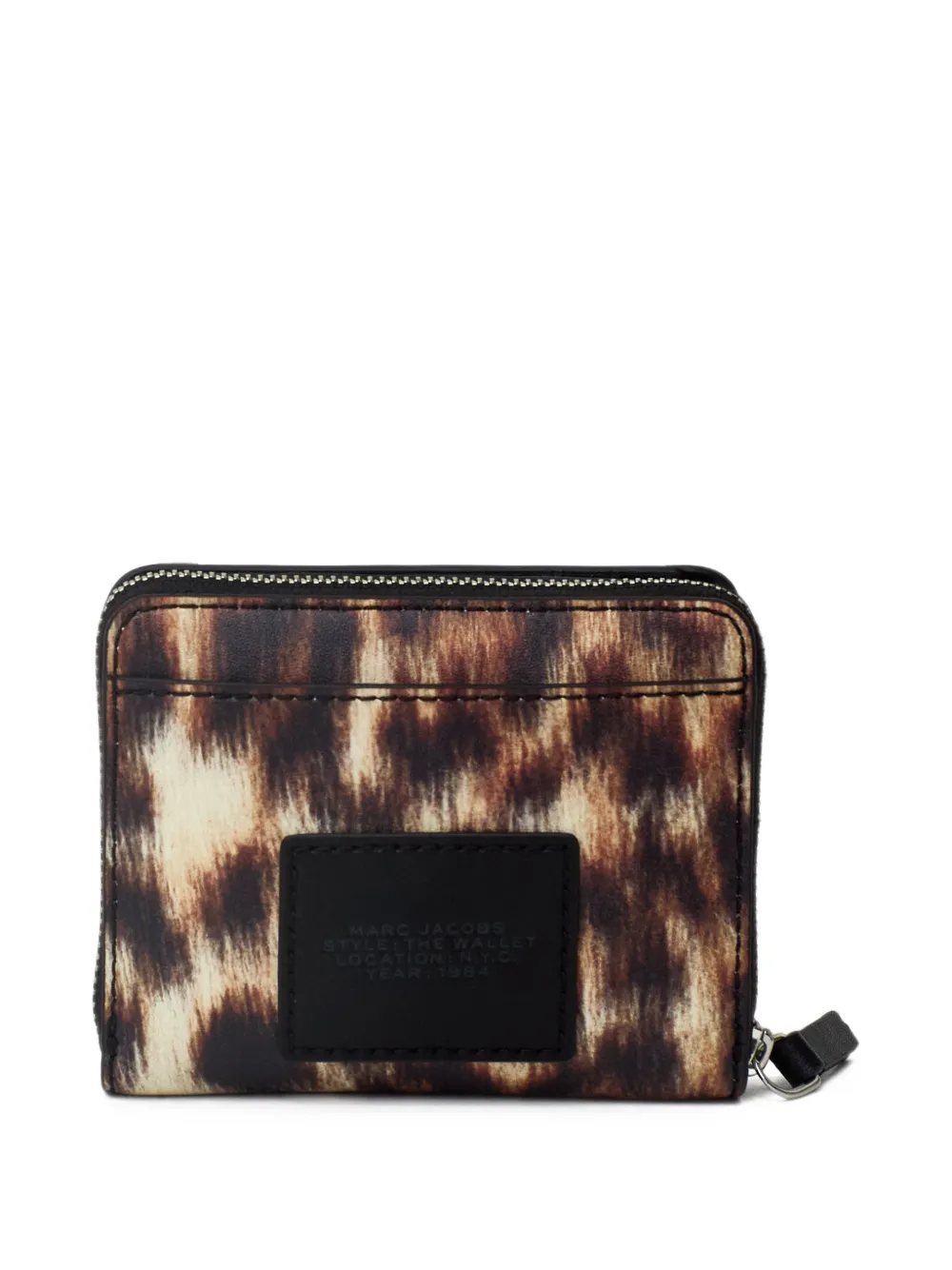 Marc Jacobs The Mini Compact portemonnee met luipaardprint Bruin