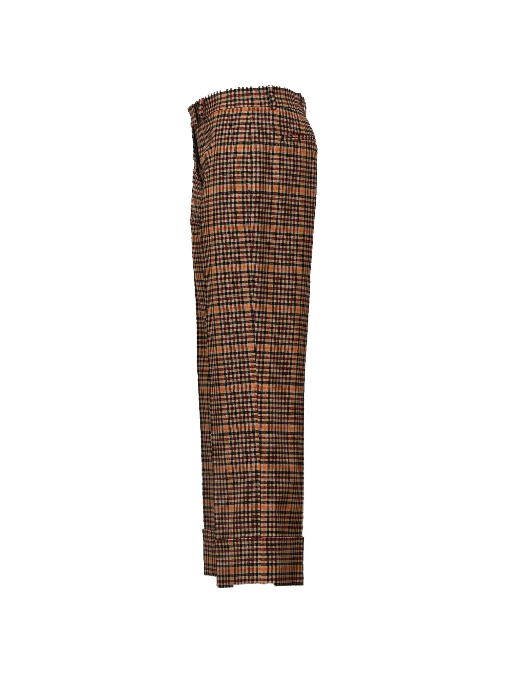QL2 Geruite broek Oranje