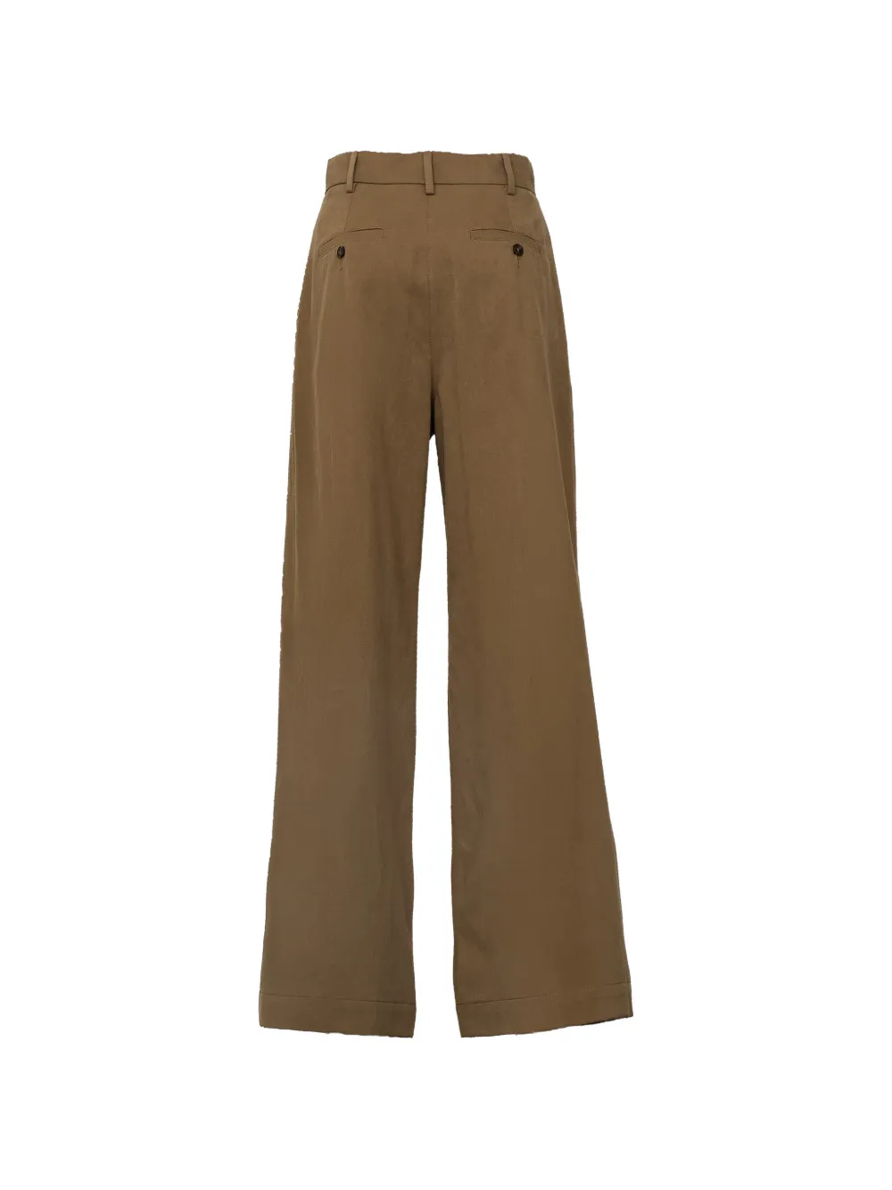 Weekend Max Mara Plooibroek met wijde pijpen Bruin