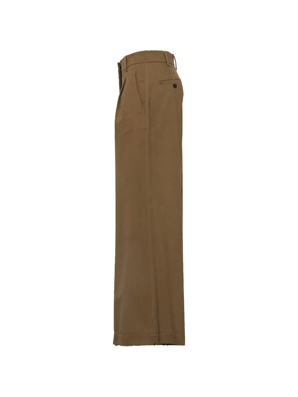 Weekend Max Mara Plooibroek met wijde pijpen Bruin