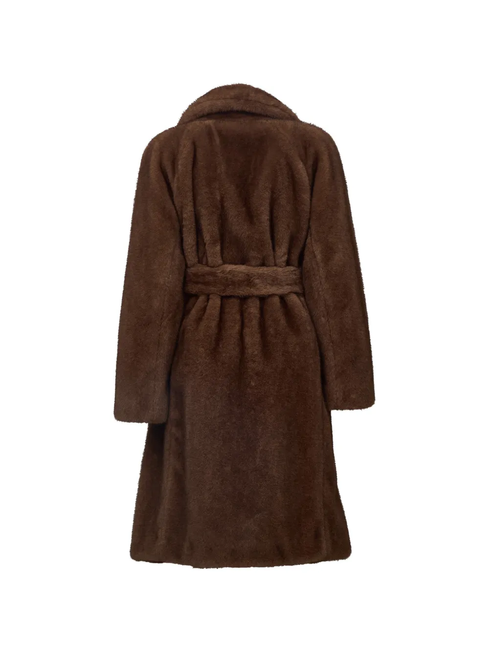 'S Max Mara Jas van imitatiebont Bruin