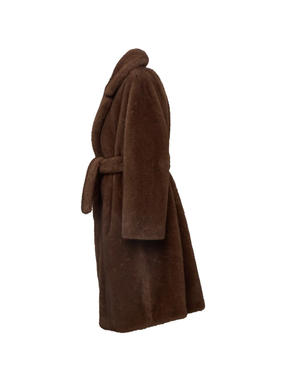 'S Max Mara Jas van imitatiebont Bruin