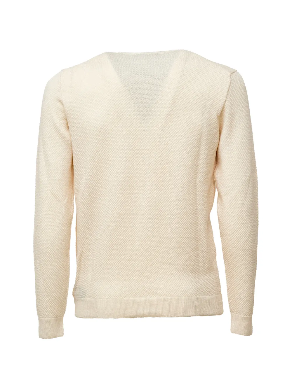 Zanone waffle-knit wool sweater Beige
