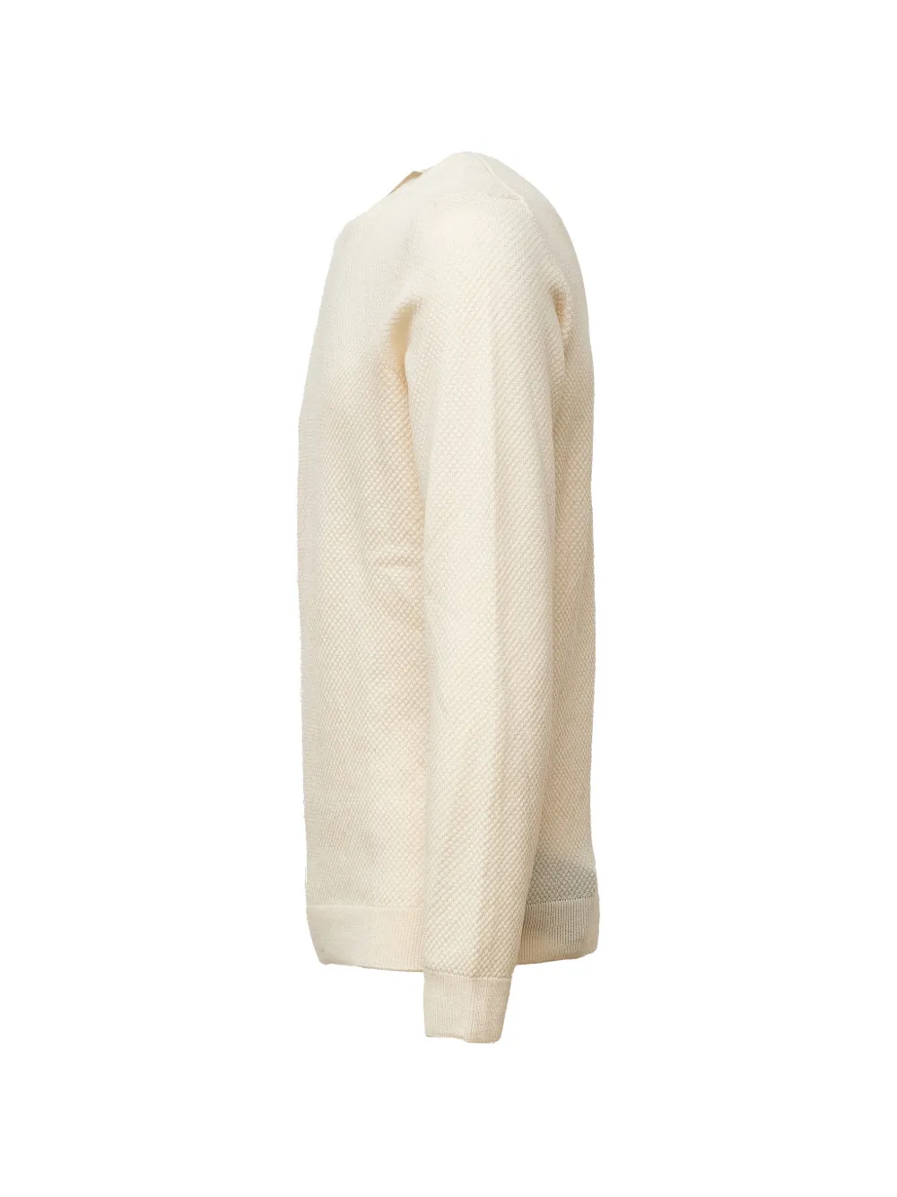 Zanone waffle-knit wool sweater Beige