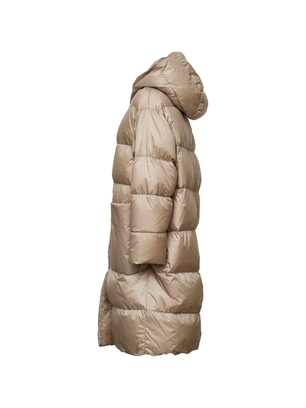 Max Mara Gewatteerde jas met capuchon Beige