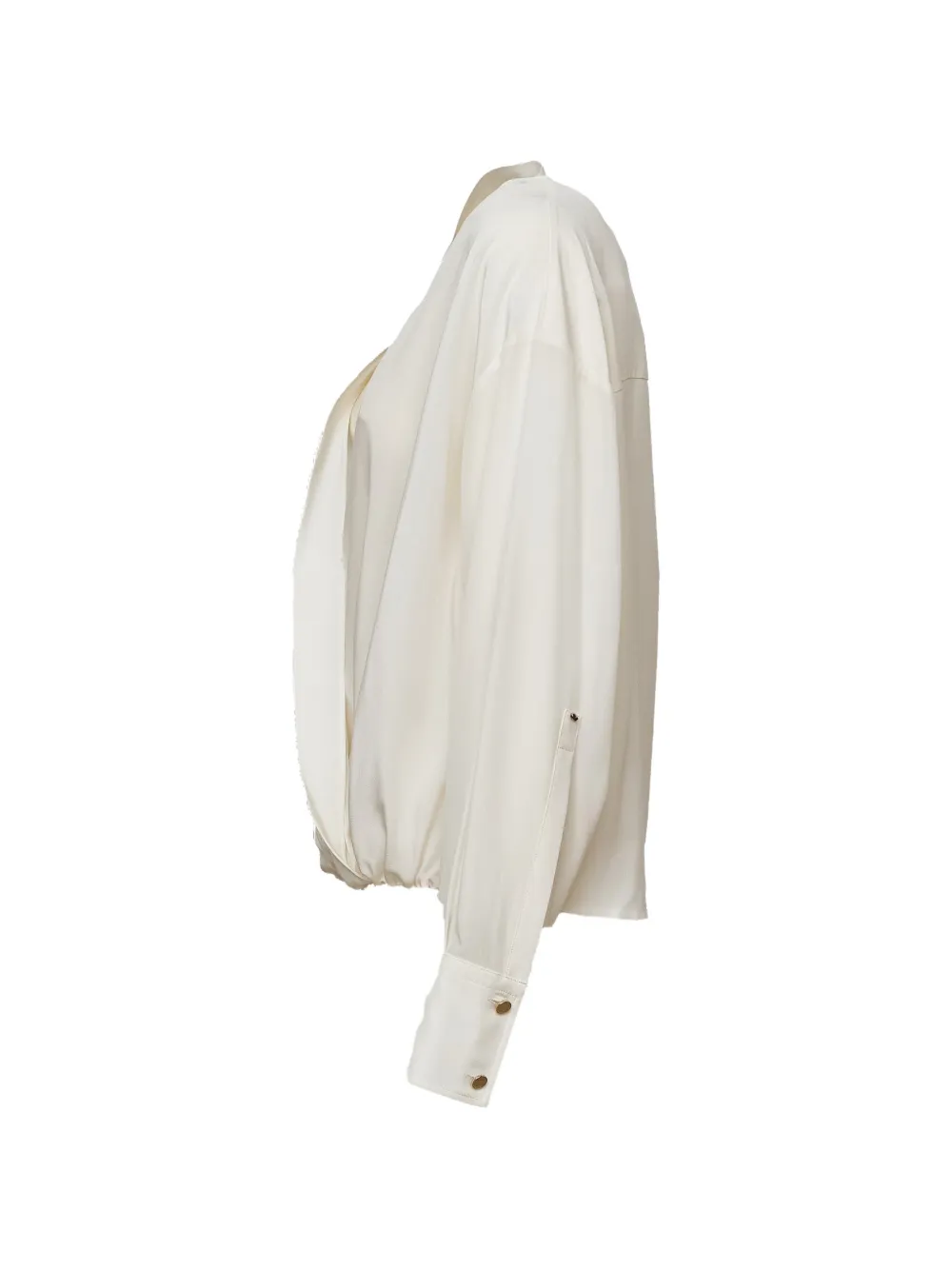 Sportmax Venere crêpe de chine zijden blouse Wit