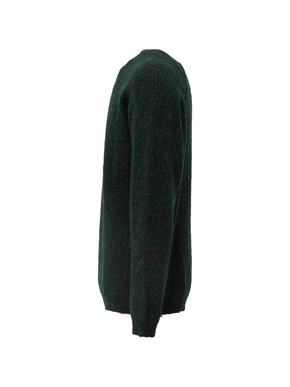 AMARANTO flecked ribbed-knit sweater Groen