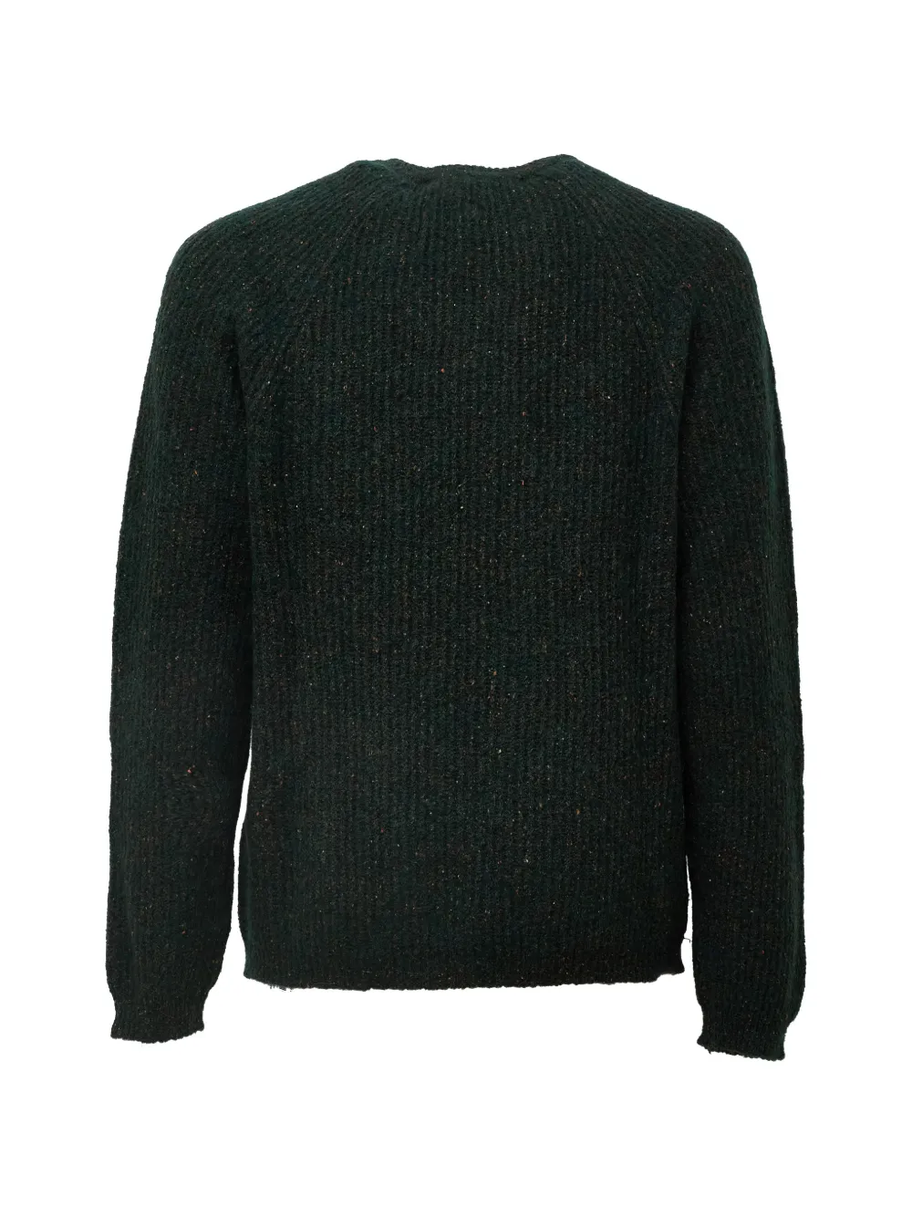 AMARANTO flecked ribbed-knit sweater Groen