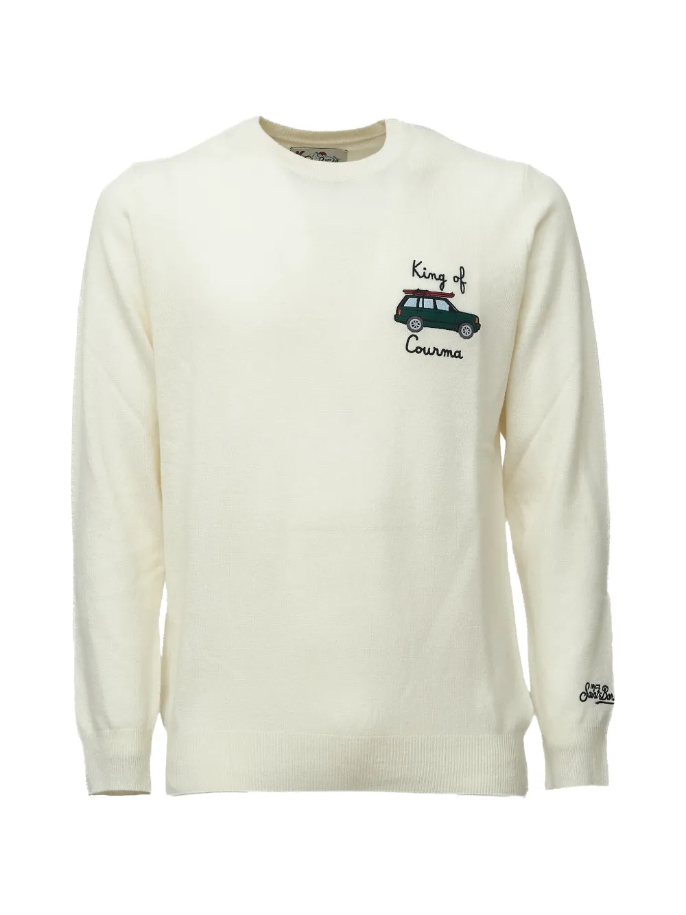 MC2 Saint Barth embroidered Heron sweater Beige